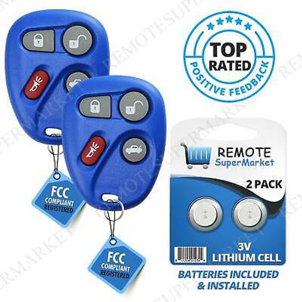 2 Replacement for Chevy Corvette Malibu SSR Remote Car Keyless Entry Fob Navy