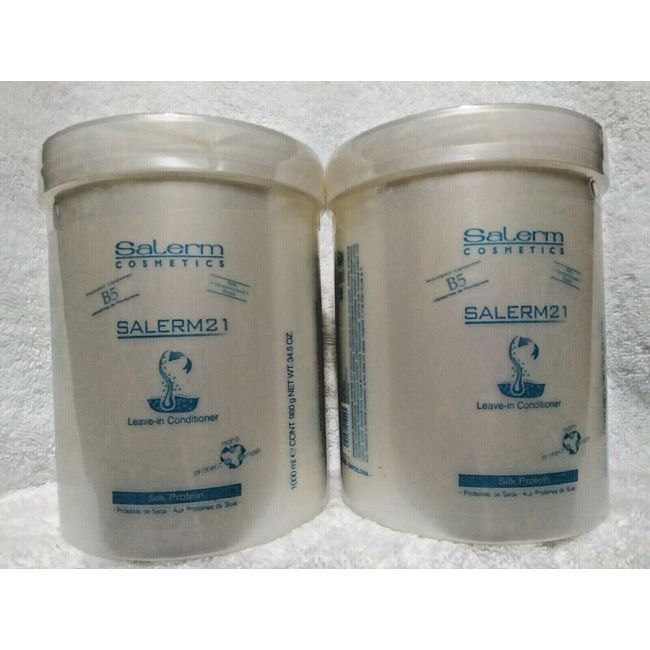 Salerm 21 B5 Silk Protein Leave-In Conditioner 34.5 oz / 1000 ml (2 UNITS)