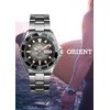 Orient Mako RN-AA0810N Men's Automatic Watch Mechanical Automatic Diver's Watch, grey gradient, Watch diver, automatic winding (hand wound), second hand stop function