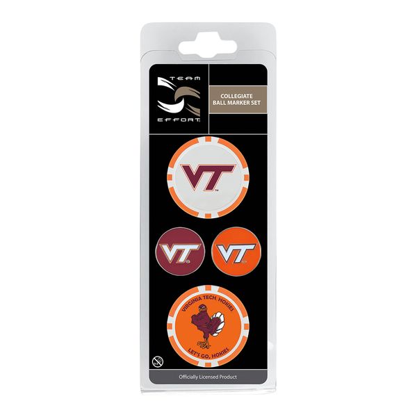 Team Effort Virginia Tech Hokies Ball Marker Set