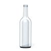 24 x 750ml Clear Mineral Bottles with Caps (Assorted Colours) (Black)