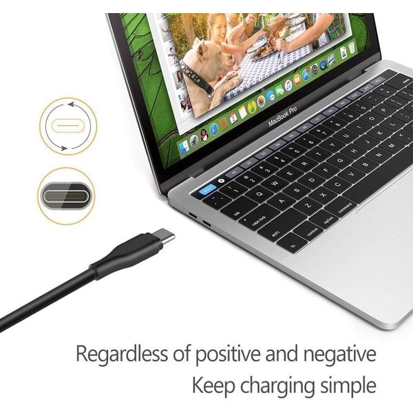 TJ Inspirations Replacement Charger 45W USB-C Type Power Adapter - Compatible with HP Chromebook Pixel Spectre x2 1012 G1 360 Pro 13 860210-850 Elitebook Elite X2)