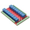 Relay Board 12 V, 16 Channel Relay Module Interface Board High Low Level Trigger DC 5/12/24V Interface Board with Many Channels Relay Module (DC12V)