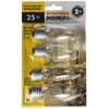 SYLVANIA LIGHTING 13331 25W B10 Dbl Life Bulb (4 Pack), Clear