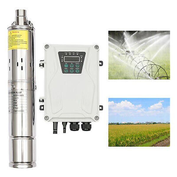 270W 3" DC 24V Solar Water Pump Submersible Deep Bore Well Pump+ MPPT Controller