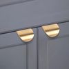 Door Pull Handle, 60mm*44mm Leaf-Shaped Kitchen Cupboard Drawer Cabinet Handles Knobs Hardware, Decorative Furniture
