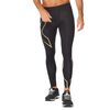 2XU Men's Light Speed Compression Tights, Black/Black Reflective, S UK