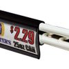 Refrigerator Double Wire Shelf Ticket & Label Holding UPC Data Channel Strip, Black, 5 Pack