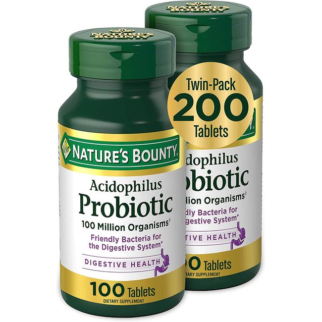 Nature’S Bounty Acidophilus Probiotic, Daily Probiotic Supplement, Supports Dige