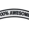100% Amazing Embroidered Velcro Patch