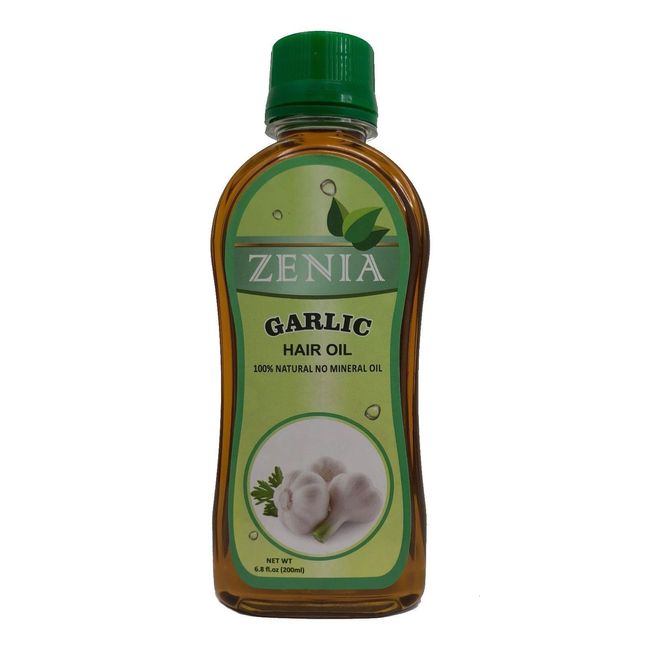 Zenia Garlic Hair Oil 100% Natural No Mineral Oil Prevents Hair Breakage 200ml