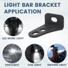 Biqing 2PCS Light Bar Brackets, LED Work Light Side Mounting Brackets Offroad Truck ATV LED Light Bar Side Bracket