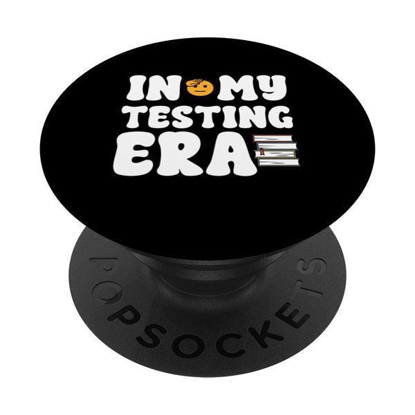 Groovy In My Testing Era Testing Day Lehrertesttag PopSockets mit austauschbarem PopGrip