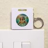 'Smiling Sea Turtle' Keyring Tape Measure/Spirit Level Tool (KM00041702)