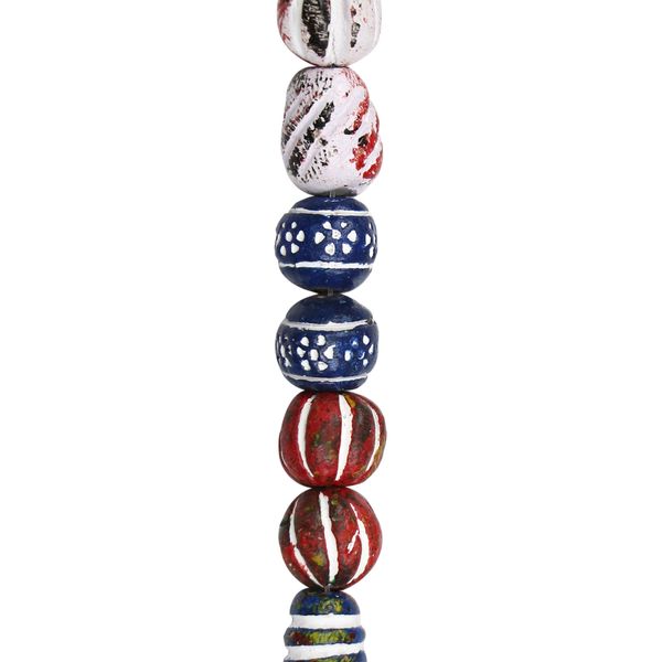 Multicolor Clay Mixed Distressed Beads by Bead Landing™24pc
