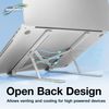 BoxWave Stand and Mount Compatible with Acer Predator Helios 16 - Compact QuickSwitch Stand, Portable Multi Angle Viewing Foldable Riser - Metallic Silver