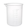 sourcingmap Measuring Cup 150ml PP Plastic Graduated Beaker Transparent for Lab Kitchen liquids 6pcs