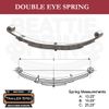 Trailer Leaf Spring Double Eye 13.25" x 13.25" / 25.25" Long / 2000lbs