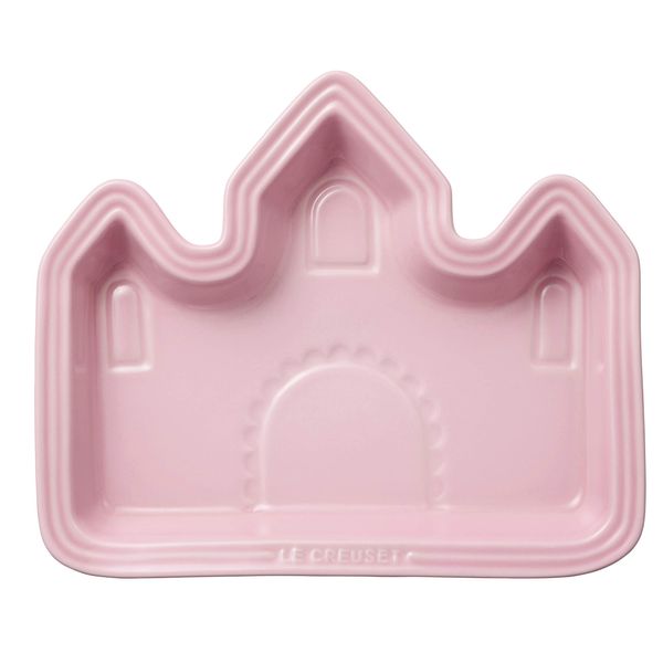 Le Creuset Children's Baby Lunch Plate, Castle, Milky Pink, Heat Resistant, Cold Resistant, Microwave, Oven Compatible, Baby Shower, First Eating Girls, Gift