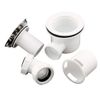 90mm Fast Flow Easy Clean shower enclosure tray waste & chrome effect cap