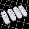 POFET 4PCS Inline Light Switch 250V 10A Inline Cord Switch Rocker Feed Through Switch with Red LED Indicator Light (White)