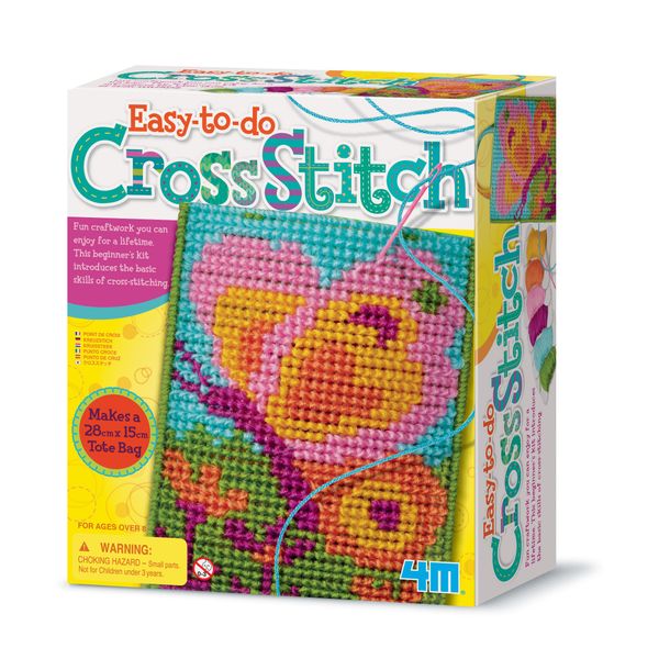 4M Cross Stitch Kit, Multicolor