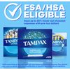 Tampax Cardboard Applicator Tampons, Super Plus Absorbency, Unscented, 40 Count