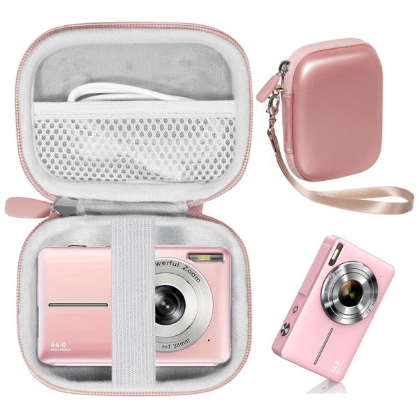 CaseSack Kids Camera Case compatible with CAMKORY Digital Camera (Rose)
