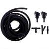 Universal Car Windshield Wiper Washer Squirter Nozzle Spray Jet Set Fluid Hose