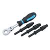 Laser 9009 Impact Driver Bit & Square Drive Wrench Set - 4pc