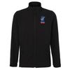 NAPIT Softshell Jacket Embroidered Logo and Customised, Personalised Workwear Coat (XL, Black)