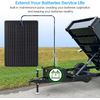 Solar Battery Charger Maintainer,  20W Solar Panel Kit for Dump Trailer Built-In