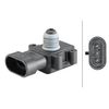 HELLA 6PP 358 152-131 Sensor, boost pressure - 3-pin connector - Bolted