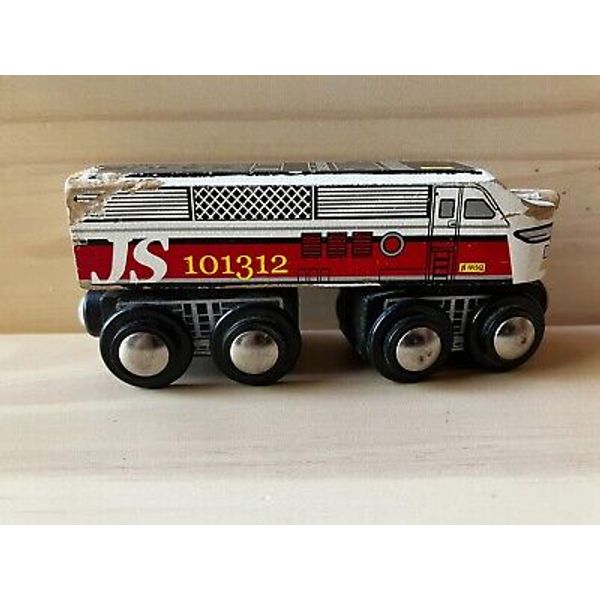 Wooden Magnetic Diesel Train Engine Toy JS 10132