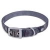Petface Grey Tweed Dog Collar, Medium