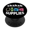SKSKSK Supplies - Puka Shell Water Bottle Camera Scrunchie PopSockets Swappable PopGrip