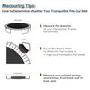 Trampoline Jumping Mat Replacement,Fits 14 ft Frame with 96 v-rings 8 Row Stitch