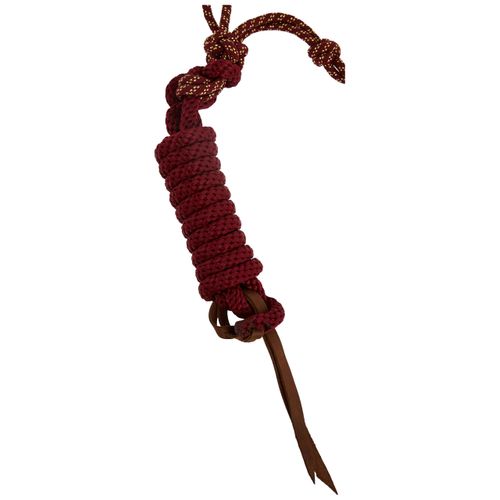 Weaver Leather Diamond Braid Rope Holder and Lead, Sangria/Gold