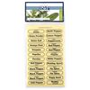 RSVP International Kitchen Organization Collection Spice Labels, Rectangle, 96 Count