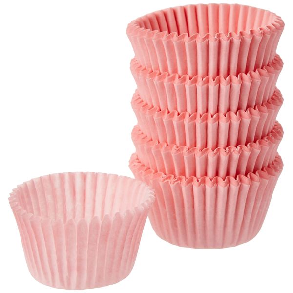 Scrumptious Sprinkles Mini Muffin Cases, Light Pink x 120, 7x3x3 cm