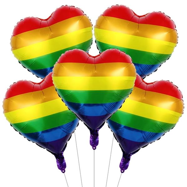ALEGRE Pack of 12 heart balloons