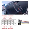 EMSea 2PCS PC Power Switch Button Cable Desktop Computer Case Motherboard On/Off/Reset/HDD Switch Cord Front Bezel Wire with Red Green LED Indicator Light