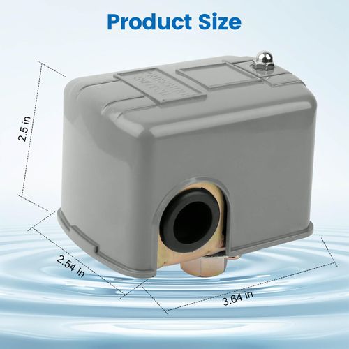 Pessure Switch for Well Pump, 30-50Psi Water Pressure Switch Adjustable Differential, 1/4" Female NPT, Replace 9013 FSG-2 Well Pressure Switch