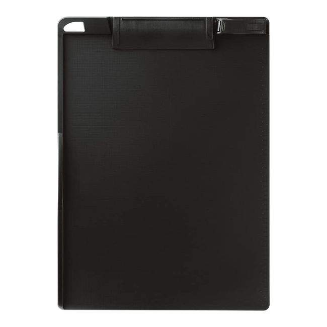 Sonic CB-4876-D Clipboard, A4 Vertical Type, Antibacterial Type, Magnetic Included, Black