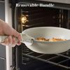 12 Piece Nonstick Cookware Set - Detachable Handle Pots and Pans for Kitchen