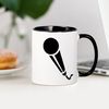 CafePress Microphone Mug 11 oz (325 ml) Ceramic Coffee Mug