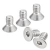 uxcell #8-32x5/16 Flat Countersunk Head Socket Cap Screws, 50Pcs 304 Stainless Steel Hex Socket Flat Head Screws, Full Thread, Countersunk Bolts