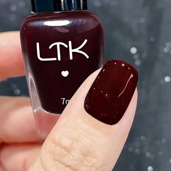 Glitter Nail Polish,Long Lasting wine red Glitter Nail Polish, Durable, Water-Based, Low-Odor, Environmentally Friendly, And can be used for Nail art and Diy Nail Polish at Home (wine red)