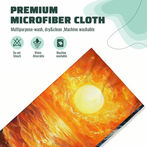 Sun Moon Hand Towels Highly Absorbent Warm Sunrise Dark Starry Sky Moonlight Decorative Hand Towels for Bathroom Kitchen Home Spa Hotel Yoga,Bathroom Decor Accessories Gifts for Women Man