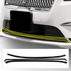 BOGAR TECH DESIGNS for Lincoln MKZ 2017-2020 Lower Front Lip Chrome Delete Overlay, Gloss Black